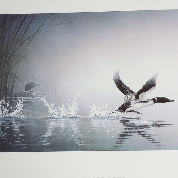 Vintage unframed limited edition print Into the Mist by Don Li Leger - Picture 5 of 5